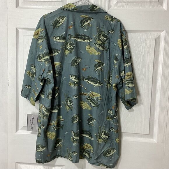 David Carey Originals Bermuda Fish Design Shirt 2XL NWT - Picture 5 of 11